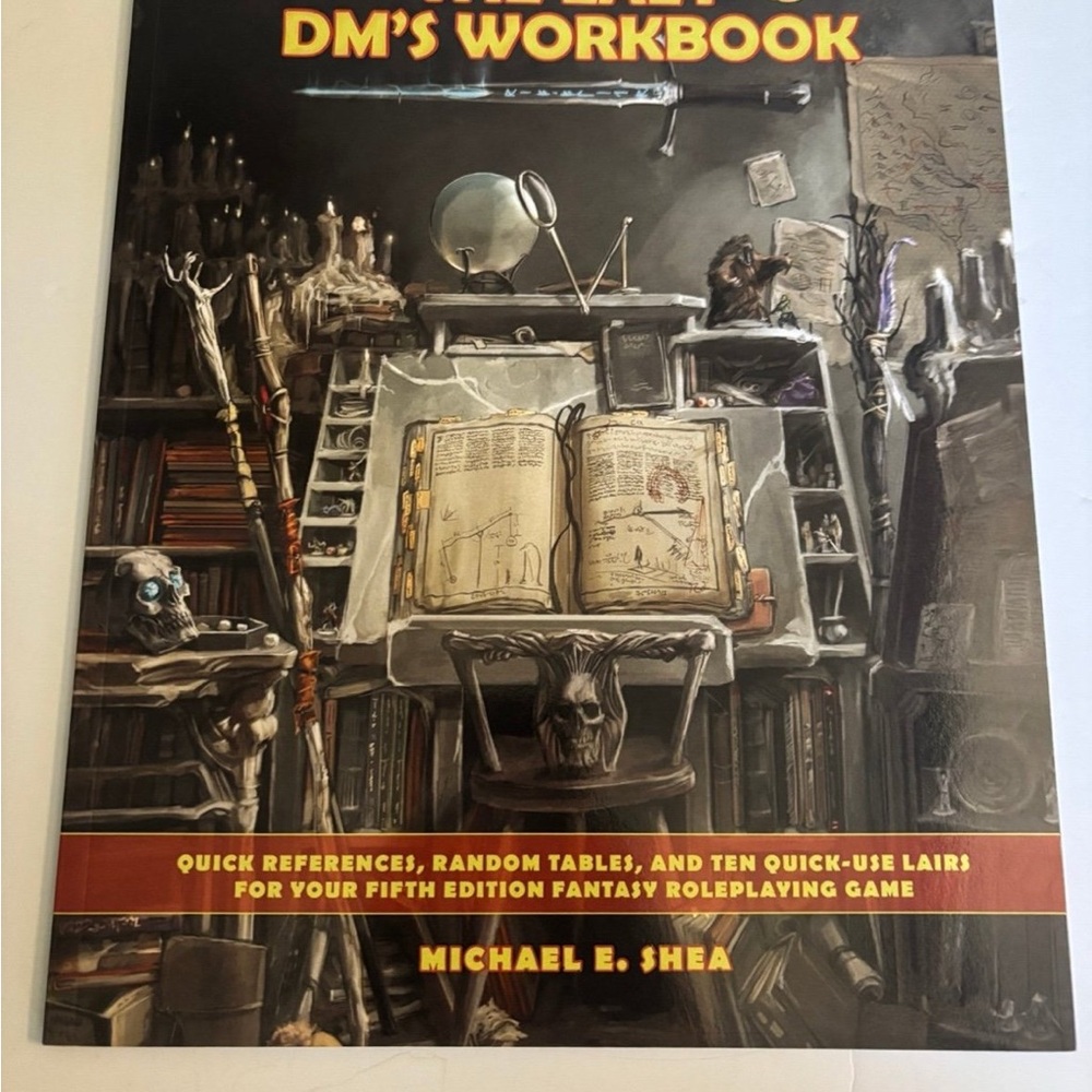 The Lazy DM’S Workbook Dungeons & Dragons DnD book
